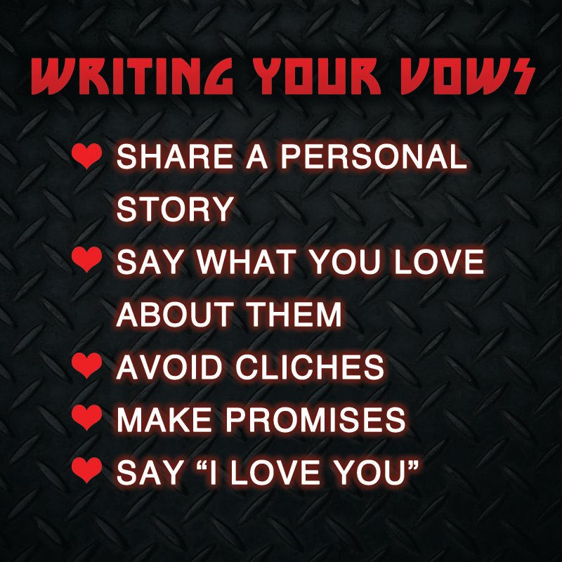 Feeling stuck on your vows? Here are some tips to help the process!