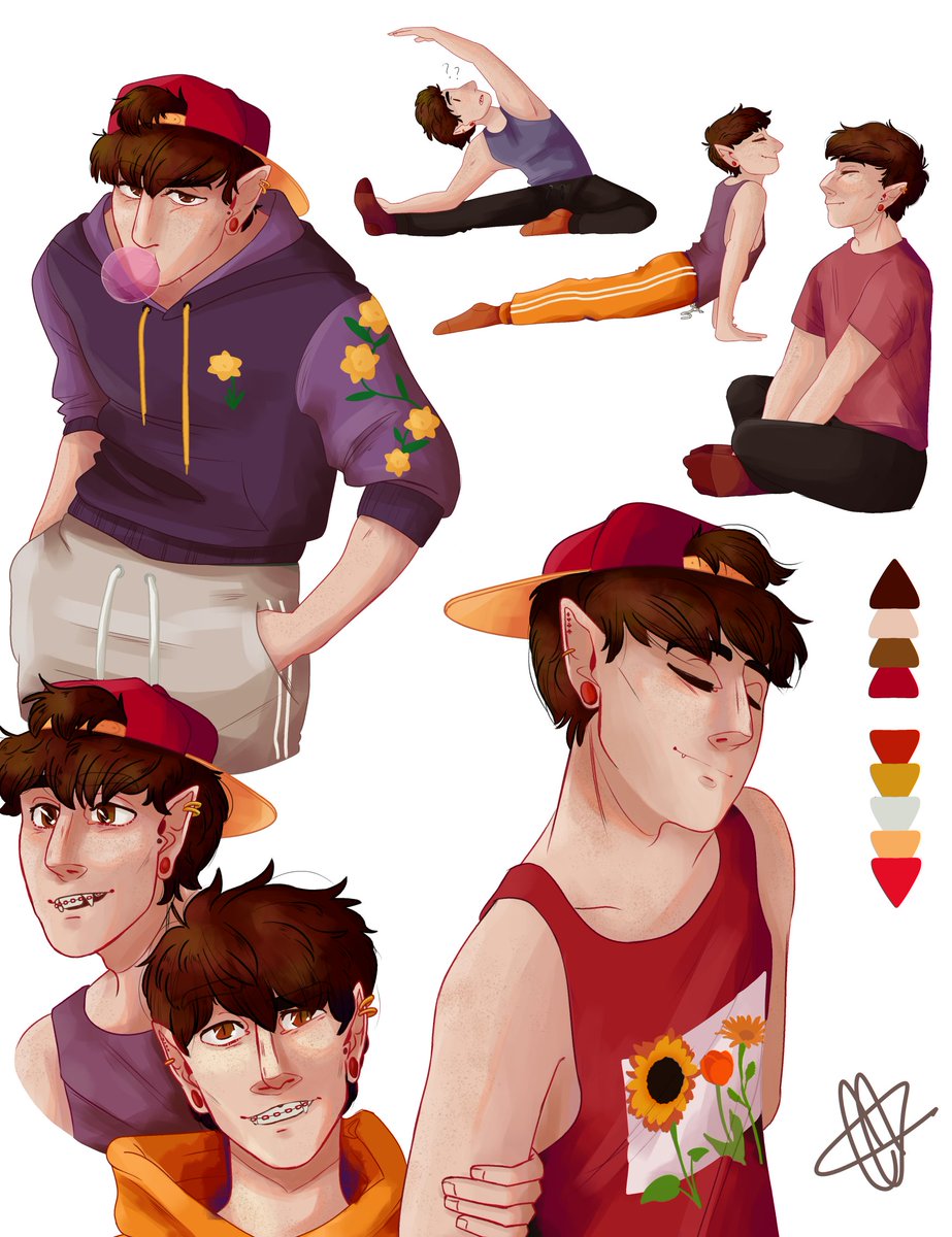 gaarlikbreadd's tweet photo. uhh yeah here's some more oc content bcuz im annoying but anyways uhh ya! style stuff i guess?
°
•
°
[ #art #digitalart #ocs #myocs #originalcharacter #originalcharacters #ocart #sketch #gaarlikocs ] https://t.co/dR2hUHn8cR
