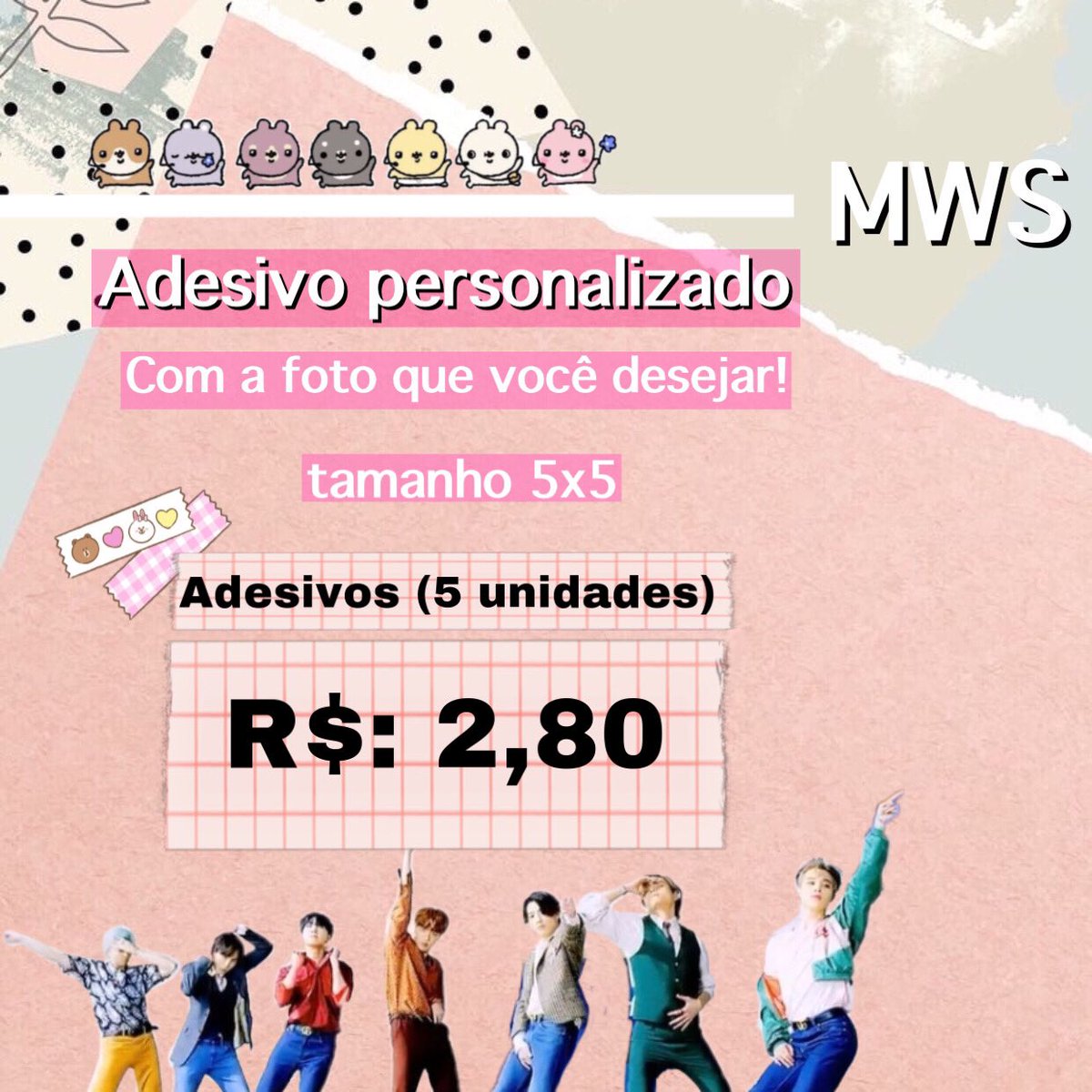 MonWeneeStore's tweet image. 🌻Finalmente veio aí: os adesivos personalizados!
• Fizemos uma conta no Shopee para você comprar com frete grátis, olha que maravilha!
Vai lá e confere: shopee.com.br/monweneestore?…
*2,80 com 5 unidades, venda e compra com esse preço+frete grátis apenas no shopee*💖