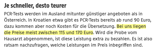 Addendum f)-11: Numbers: 130.813 tests in 36 weeks, and if we assume one test has a cost factor of 100 € (friendship price), then we get 13.081.300 €. If that is considerably enough to "compensate costs due to testing", will be answered soon  https://bit.ly/2JfDHXu 