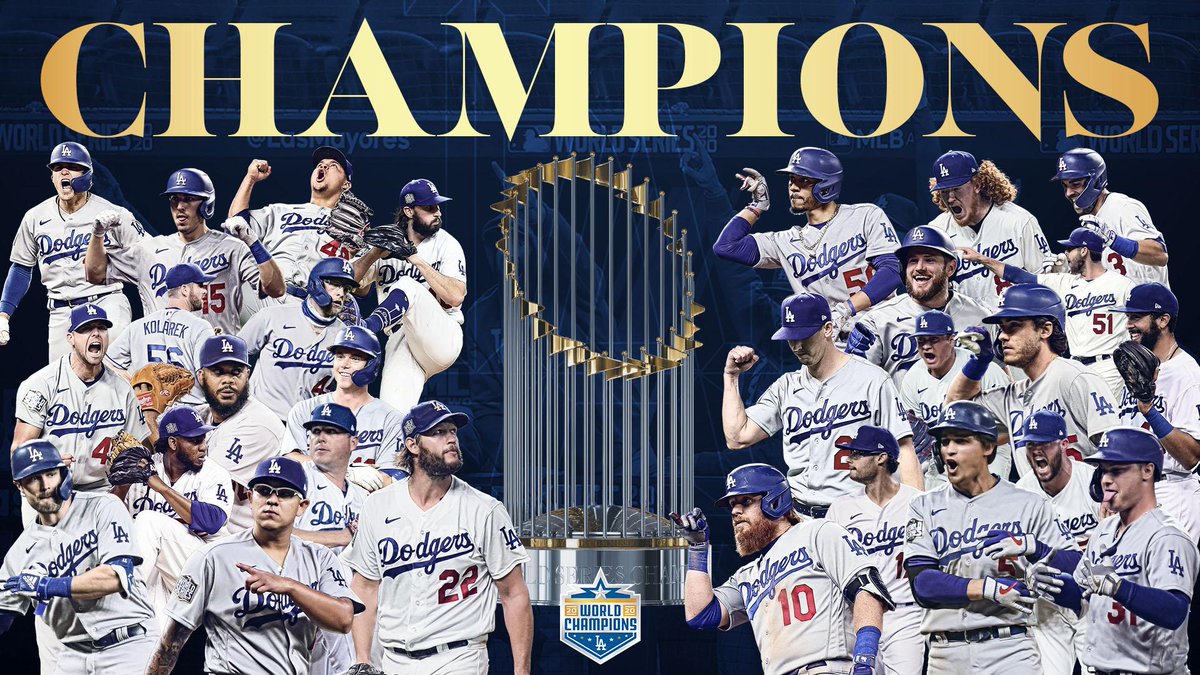 Congratulations to the @Dodgers !! World Series Champions !! @MLB