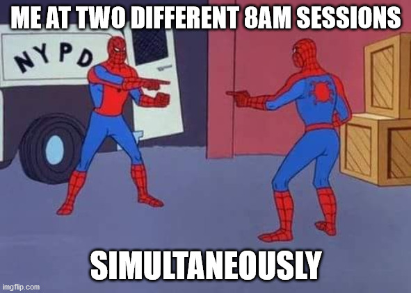 CecilRShort's tweet photo. Bad habit or conference superpower? I love being able to attend multiple sessions at once during #SITEInteractive! Learning powerful things about virtual field experiences, and establishing preservice PLNs from @MartoniaGaskill and @vdennen https://t.co/SRDXEqxrhS