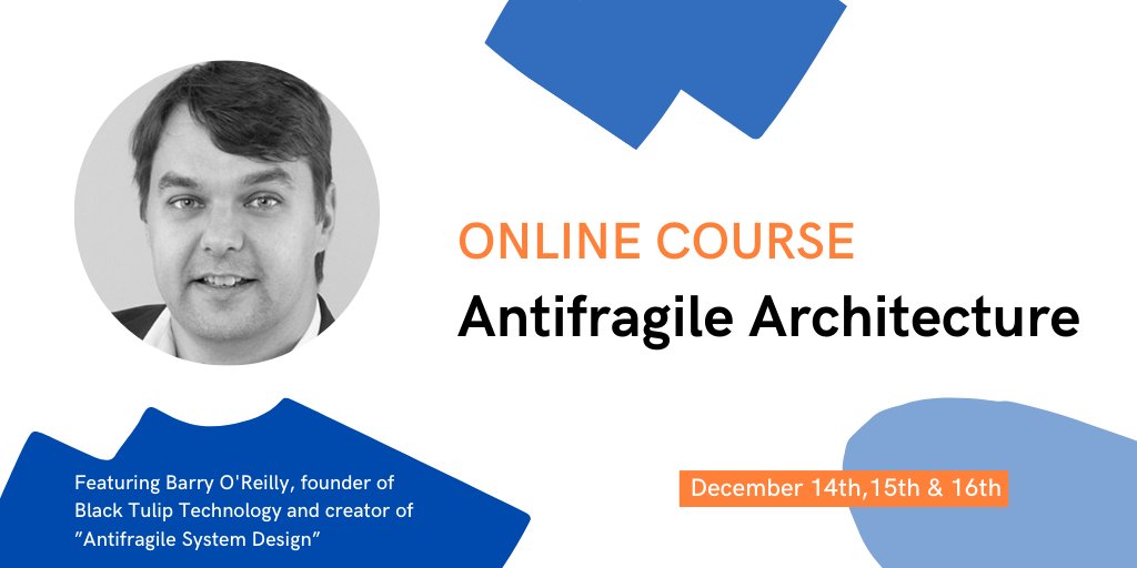 AE_NV's tweet photo. Together with our partner Black Tulip, we are pleased to organize an online course in which Barry O’Reilly &amp; AE point out how to build an architecture that is able to cope with the complexity and the pace of modern business evolution. https://t.co/XxxMQgbIAT #Antifragile https://t.co/U3xhujMQTs