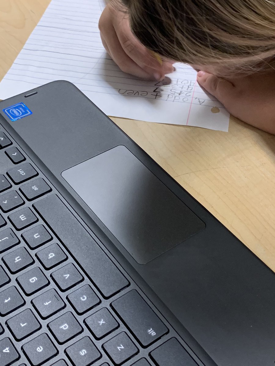 MrsMathTech's tweet photo. Working with partners in breakout rooms to investigate odd/even sums for prime & composite! #iteach4thgrade #math #investigate #learn #slowtogofast #patterns @RPES_Cougars @HopeFBarr @RyanEarlJames https://t.co/6CxA0TQnij
