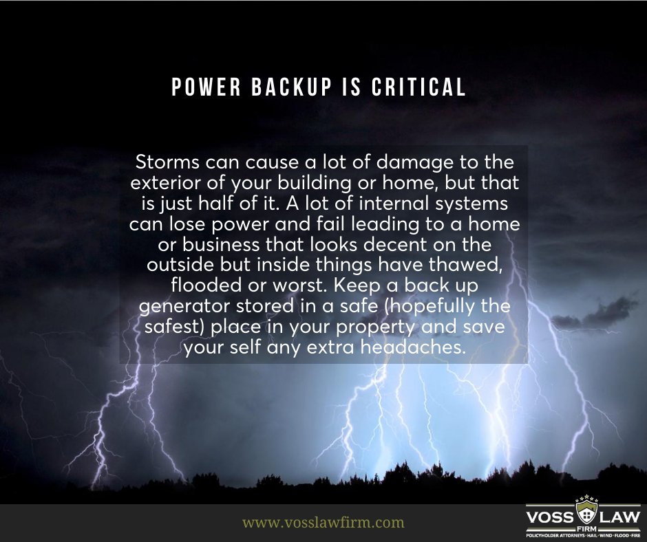 Power Backup is Critical ⚡️ 

Keep a back up generator stored in a safe place

learn more at : bit.ly/3gDEo88 

#HurricaneLaura #StormProtection