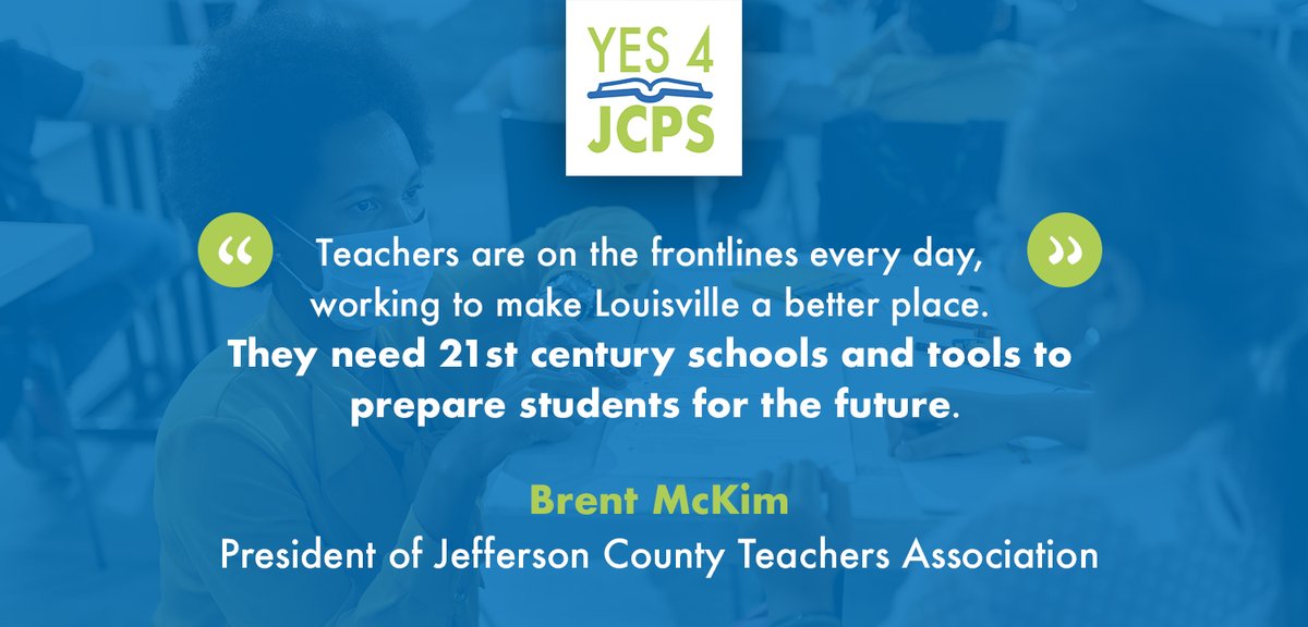 📣 Yes 4 JCPS Endorsement: <a href="/JCTAKY/">JCTA</a> President Brent McKim endorses #Yes4JCPS because in and out of the classroom, our students deserve access to the right tools to succeed.

Flip your ballot and vote YES 4 JCPS ☑️