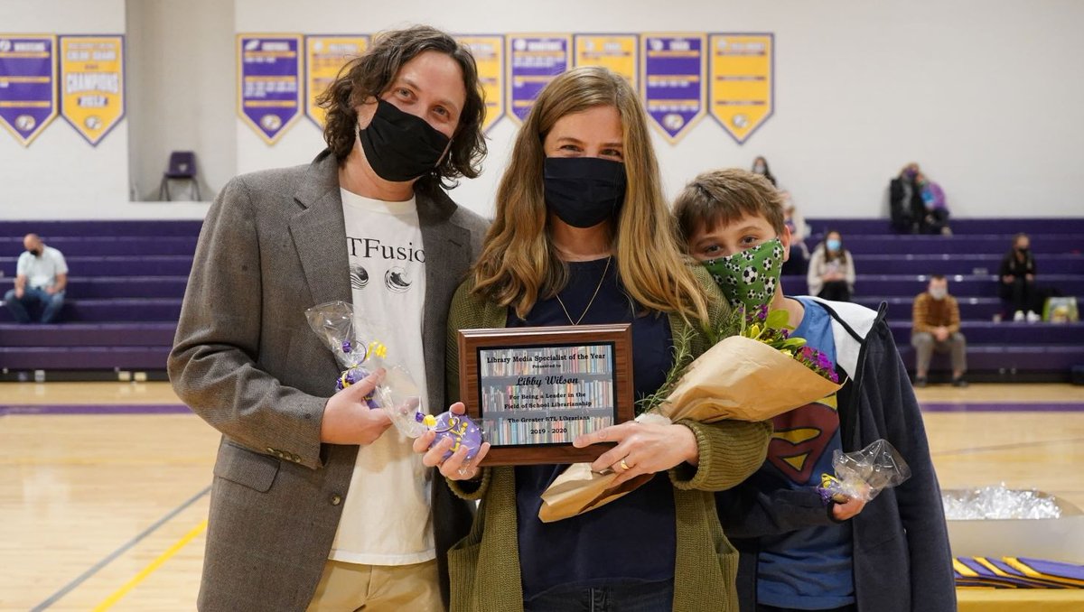 Congratulations to BMS/BHS Librarian Libby Wilson for being named Library Media Specialist of the Year by the Greater STL Librarians! Thank you for your leadership in School Librarianship in the region! #TheBrentwoodWay