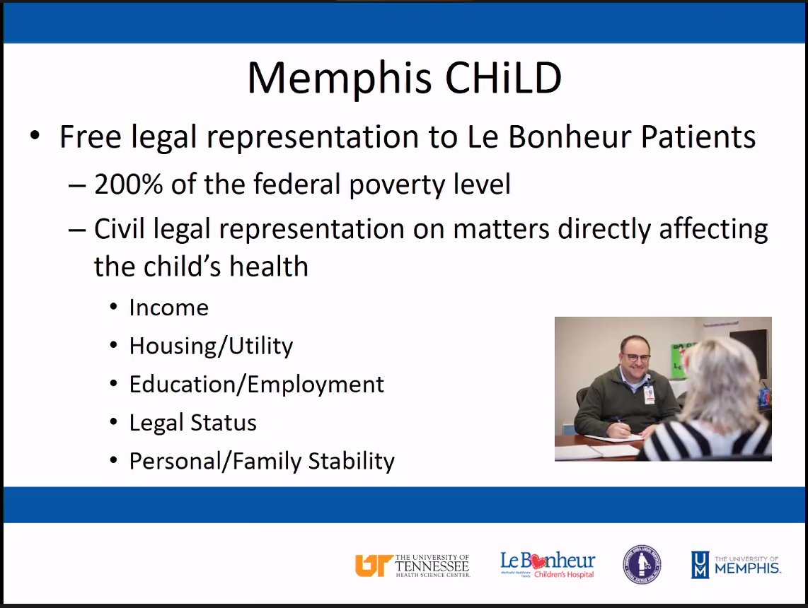UTHSCPHMFellows's tweet photo. This demonstrated the pivotal role that we as pediatricians must play in helping all of our patients transition smoothly into adulthood and adult medical care. 

Our medical legal partnership, Memphis CHiLD, has been an invaluable part of helping us to achieve this! https://t.co/DE6UIjbgP7