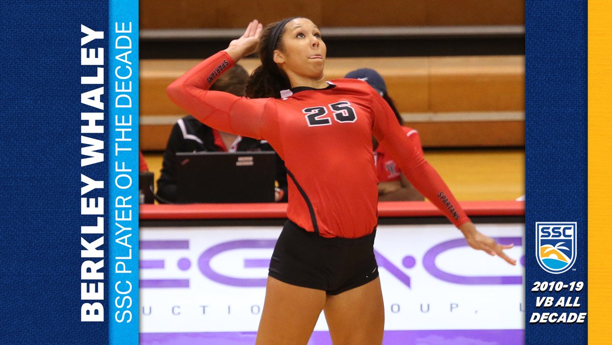 D2SSC's tweet photo. Berkley Whaley from Tampa is named SSC Volleyball Player of the Decade. She was a 2x National Player of the Year, a national champion, a 5x First Team All-American, and 3x SSC Player of the Year. 

Full Story: https://t.co/6gmNr8pvHt | 🌴☀️🌊🏐 https://t.co/QdfuOJlRNS