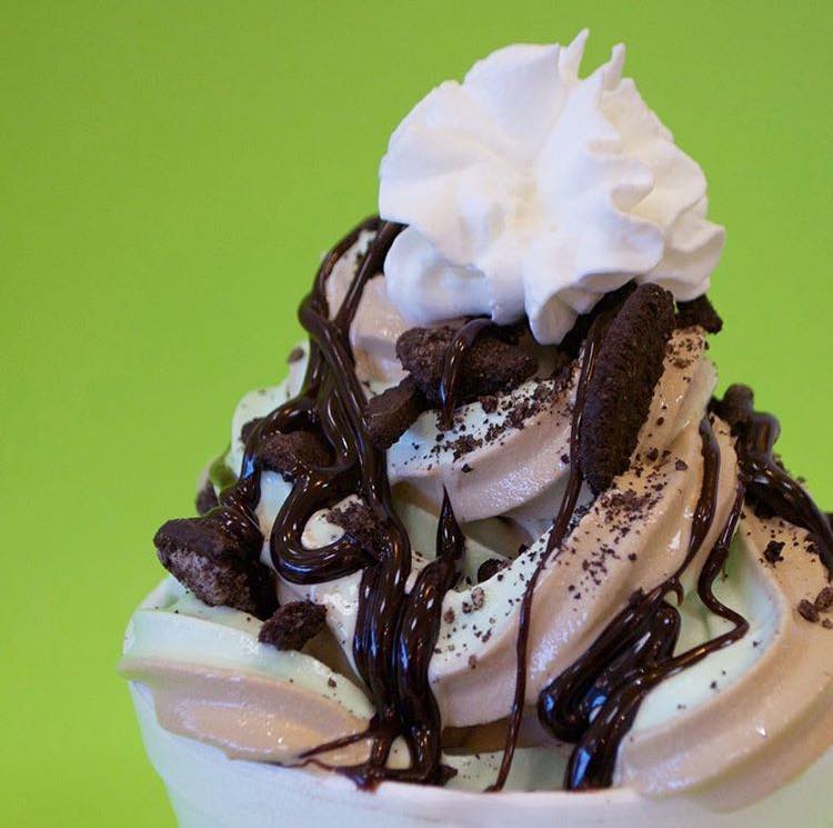 sweetFrogSoBend's tweet photo. Today is National CHOCOLATE day!!  What better way to celebrate than a froyo creation topped off with everything chocolate!!  🍫🍪😋🐸❤️ #sweetFrogsb #nationalchocolateday #chocolate #froyo #sweetTreat https://t.co/ODjC72YYxo