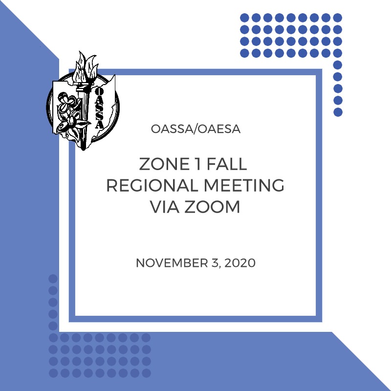 OASSA (@ohioprincipals) on Twitter photo OASSA/OAESA ZONE 1 MEETING - Nov 3 (9:30am-11am)
All Admins are welcome!! Sign-up and bring a friend - no cost for this event. Register today: forms.gle/4HPr95gvosDYn4… <a href="/JDEmnett/">J.D. Emnett</a> OASSA/OAESA ZONE 1 MEETING - Nov 3 (9:30am-11am)
All Admins are welcome!! Sign-up and bring a friend - no cost for this event. Register today: forms.gle/4HPr95gvosDYn4… <a href="/JDEmnett/">J.D. Emnett</a>