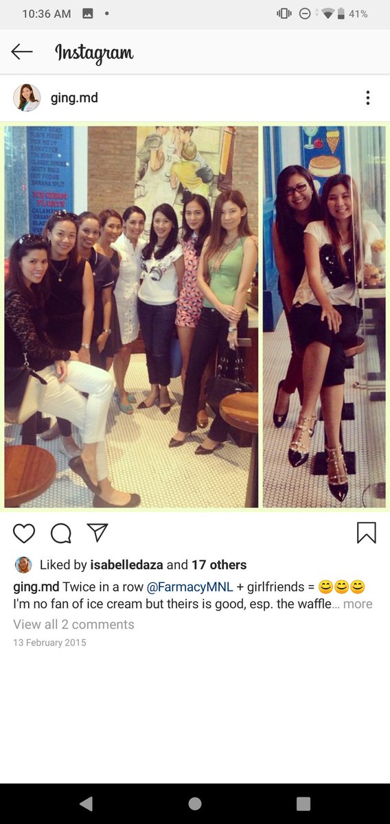 Shoutout na rin kay Isabelle "da best cupid" Daza. Trinaydor si Dra. Ging. Sabi pa ni Liz Uy sa interview, 2016 sila unang nagkita? So ano tong groufie na ito 2014 to diba? hahaha