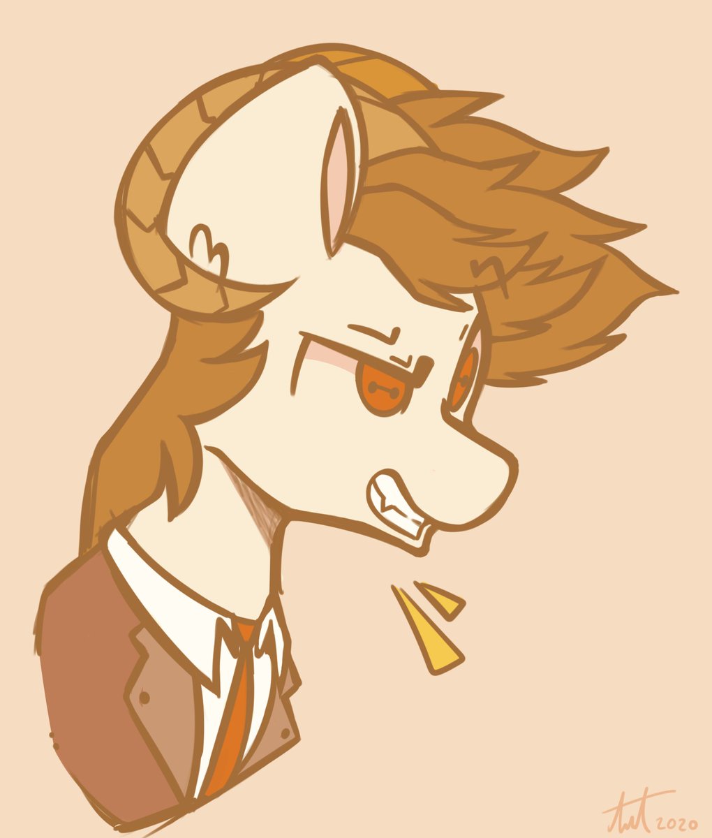 I really like this schlatt design 👁️ 👁️

(also tryna get better at color theory,, tried to make it look all warm-toned, not the best at it yet but we getting there 👍)

#dreamsmpfanart