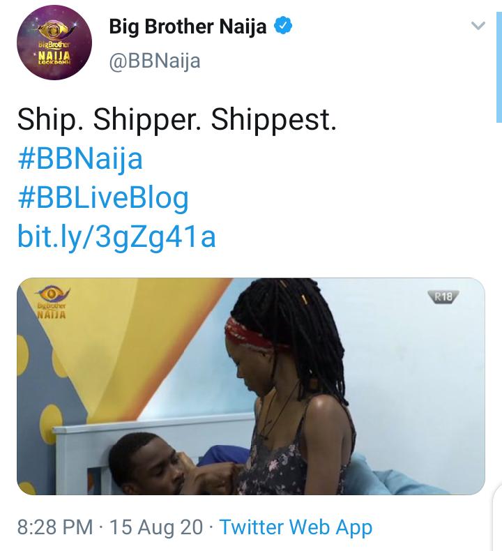 FUNNY THREAD to mark 1month anniversary of d end of BBN showLets relieve funny moments of how twitter reacted to BBN issues. Drop your tweets below and tag your fav. Lets catch cruise.1. When BBN handler fed shippers @NeoAkpofure &  @veeiye  #NeoDay