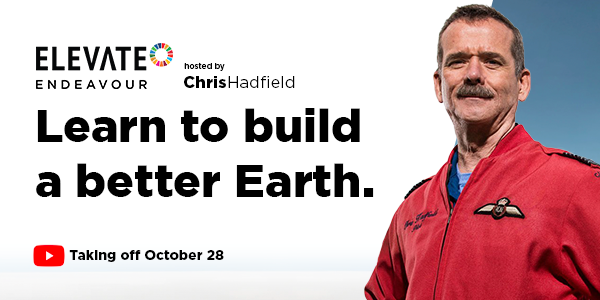 Carbon49's tweet photo. New series from @ElevateSIX! #ElevateEndeavour on #sustainability, #mentalhealth and #peace. Host @Cmdr_Hadfield is joined by @JaneGoodallCAN, @JimCameron, @SerenaRyder, @BoyanSlat and @ForestWhitaker to talk about the #future of the planet. WATCH NOW: https://t.co/8gmRZeBgxI https://t.co/fQYnRF6PZu