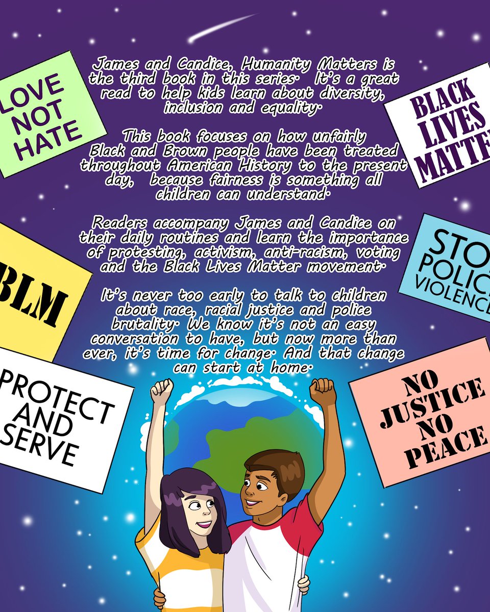 TheeJoeBraxton's tweet photo. My new #childrensbook represents us all. It represents the diversity of America. A supplement on #AntiRacism, #antibullying  &amp; more that will inspire your kids to be better inclusive human beings. Ages 6-11

$3.69 on @AmazonKindle 
$14.99 on @amazon &amp; https://t.co/NFhu3IMmu4 #RT https://t.co/Zl1P0QwySB