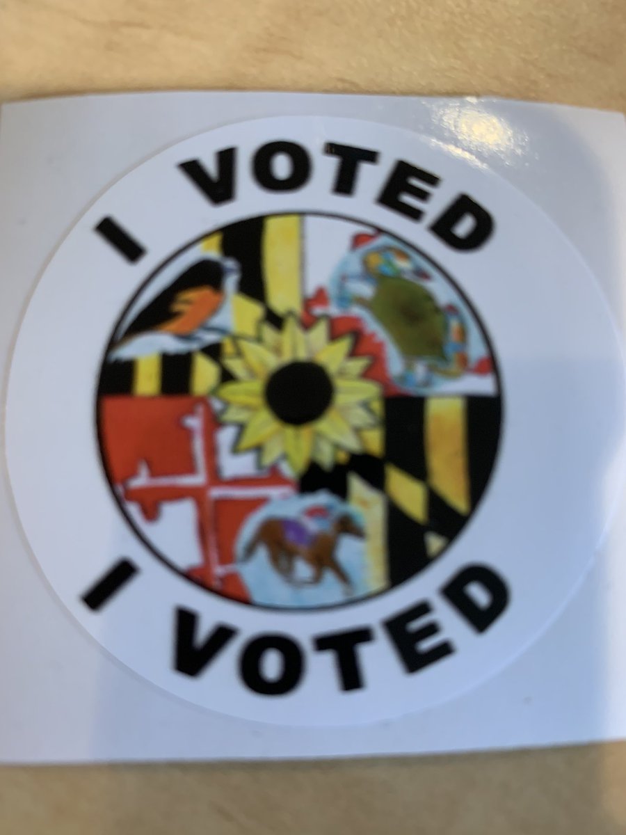 JoyStrand's tweet photo. Get out an vote!  Early voting in MD is ongoing now! https://t.co/4BuHbBUzUT