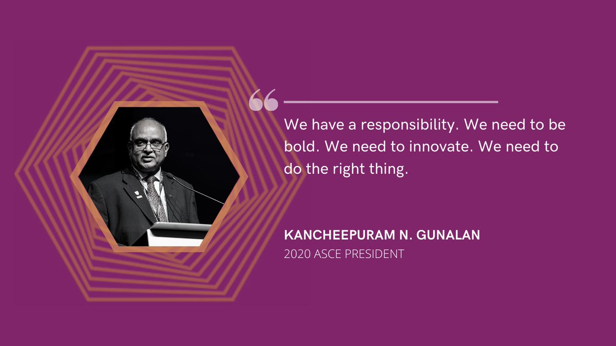 ASCETweets's tweet photo. 2020 ASCE President K. N. Gunalan opens #ASCE20. https://t.co/YaY4dNhel0