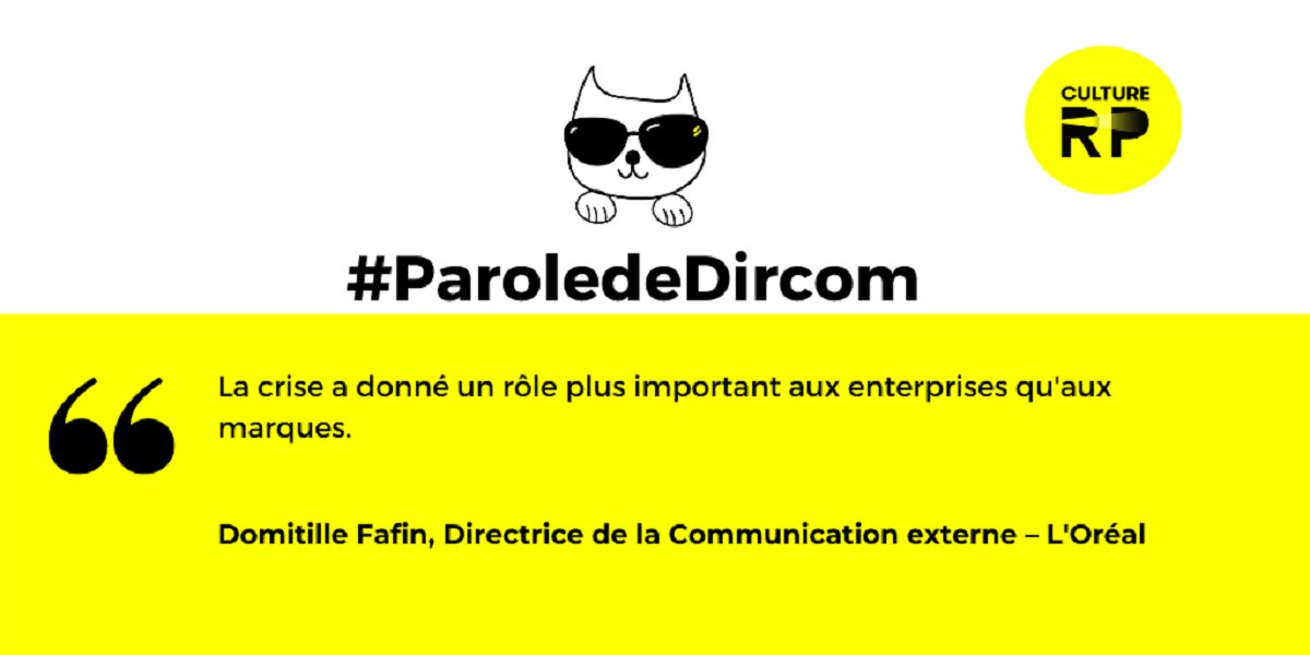 LepertSophie's tweet photo. Interview de @DomitilleFafin, Directrice de la Communication externe du groupe @lorealfrance La crise a donné un rôle plus important aux entreprises qu’aux marques... #DIRCOMM @CultureRP https://t.co/n00v5og6Tj https://t.co/1CTd2xbVyu