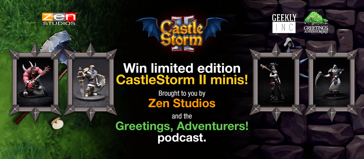 ZenIndies's tweet photo. Today is your last chance to win one of these epic CastleStorm II minis! There are multiple ways to enter, so get your name down for your shot at owning some of the coolest one of a kind toys. #Giveaway #CastleStormII https://t.co/68jNzC8ue9 https://t.co/qpK2jlfuhT