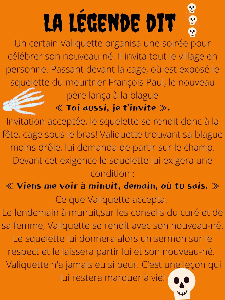 Pour célébrer Halloween🎃🧙‍♀️, l’équipe de la société d’histoire et généalogie de l’île Jésus a travaillé pour vous raconter une légende à 100 % lavalloise. Cette légende s’inspire d’une histoire vraie qui s’est passée au XVIIIe siècle sur l’île Jésus👻🕯️.