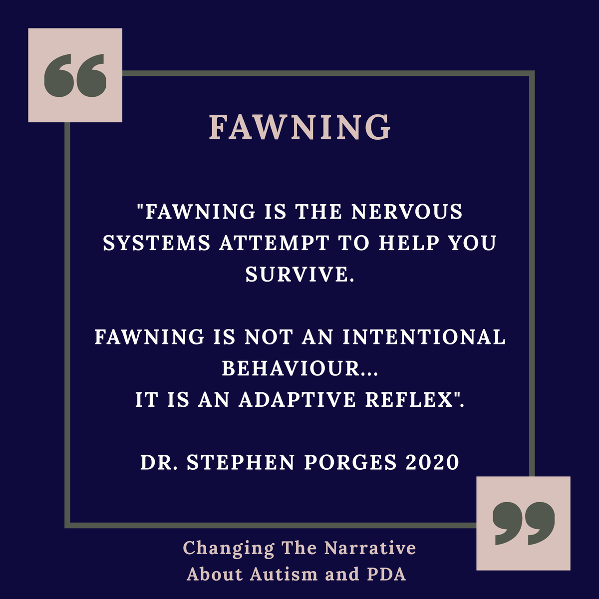 ChangingAbout's tweet photo. In the same way that fight, flight, freeze and flop are automatic in the face of a Neuroception of threat, so too is Fawn.  

Dr Porges explains that all of these as “adaptive reflexes”.  

https://t.co/H6fUmRoRc8 https://t.co/2YEuGJ7qfq