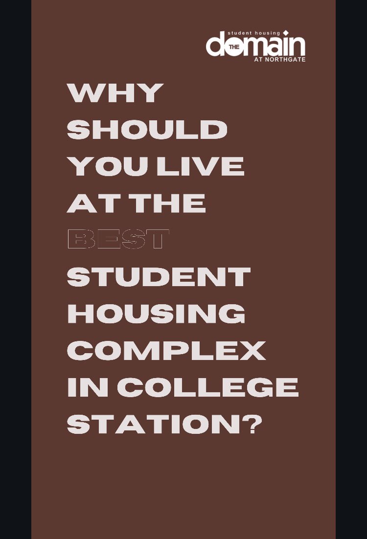 DomainNorthgate's tweet photo. Find out why you should live at the best student housing complex in College Station 👀🤩 #premier #livedomain https://t.co/RUABOAxGLd