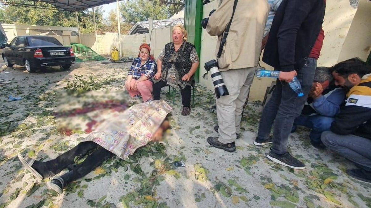 As a results of two days' missile attacks by Armenia to #BardaCity the number of killed civilians is 19+, number of injured is 40+. Some of them are children. We are still waiting for the opinion of international organizations. #Bardacity #StopArmenianAggression 
#WarCrimes