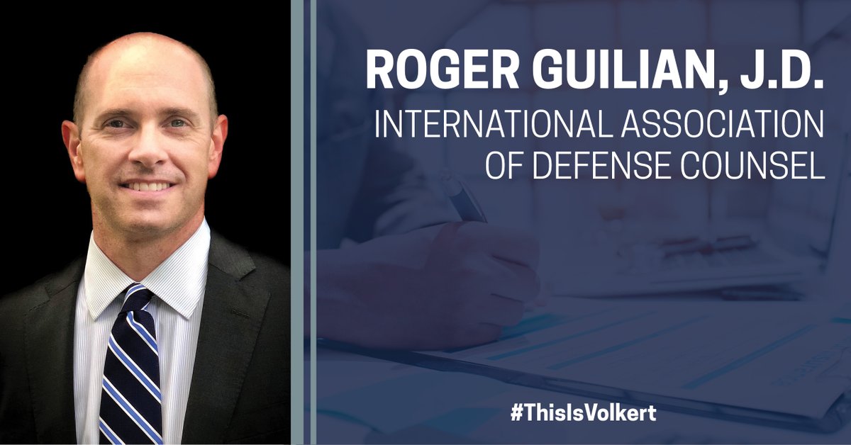 volkertinc's tweet photo. Roger Guilian, Volkert's general counsel & corporate secretary, was recently nominated and selected to @IADClaw, the preeminent invitation-only global organization for attorneys who represent corporate and insurance interests. #ThisIsVolkert #ConstructionLaw #EngineeringLaw https://t.co/w8U2f7uh00