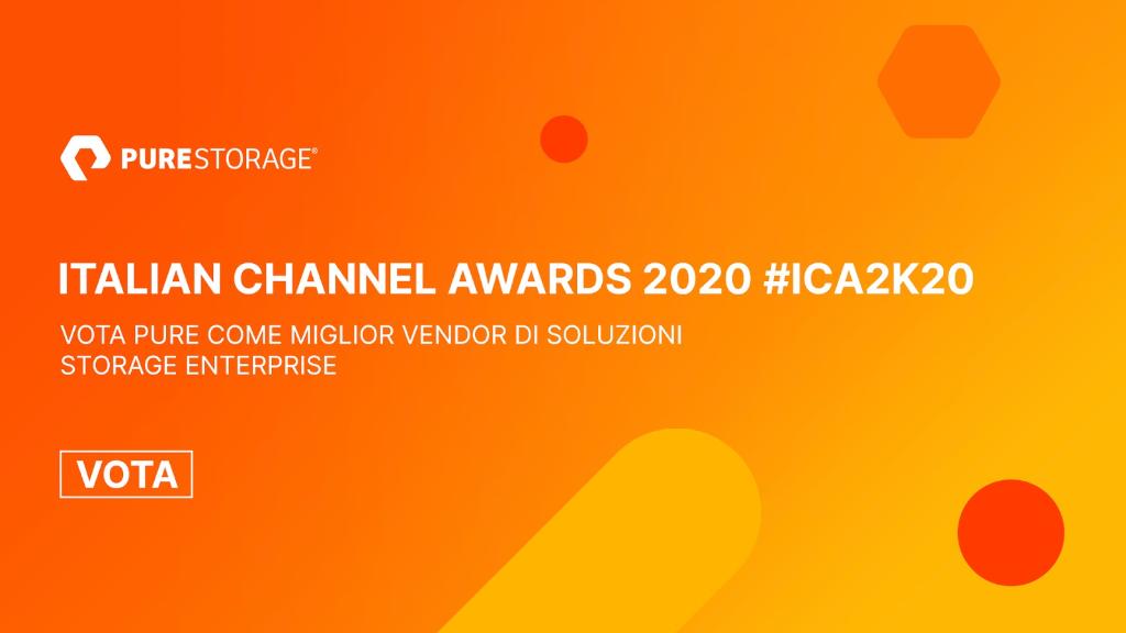 PureStorageIT's tweet photo. Continuano le votazioni per gli Italian Channel Awards di #ChannelCity! 📢

Coloriamo insieme gli Awards di arancione...vota #PureStorage come miglior vendor di soluzioni #storage enterprise. 

Vota qui: https://t.co/2FzRGAzftK

#pureItalia #purerocks #ICA2k20 #awards https://t.co/R0Ua8UWXmo