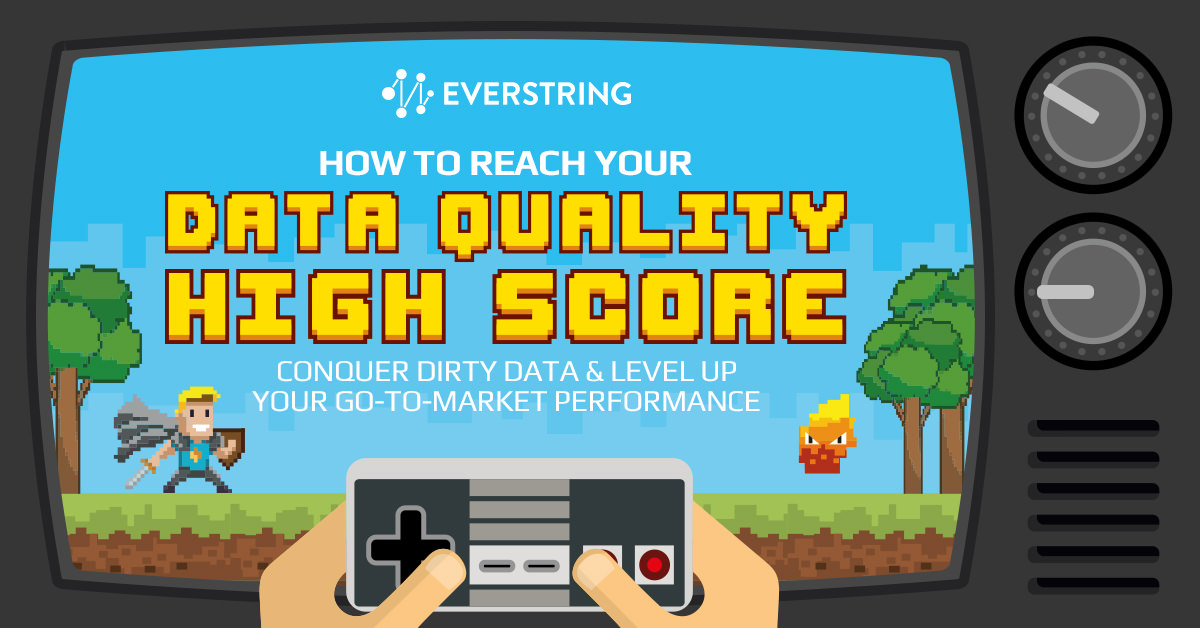 everstring's tweet image. Up your #B2Bdata game and conquer the dirty data boss 👾 in our latest eBook, "How To Reach Your Data Quality High Score," and learn tips from players that have secured a spot on the high score list 🎮 - ow.ly/HjHu50C4sRa