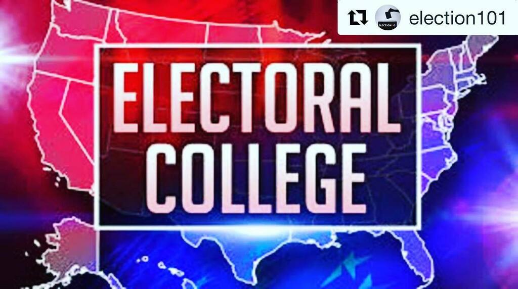 MyMetroSoul's tweet photo. #Repost @election101
・・・
#electoralcollege  There's an elector for every member of the House of Representatives (435) and Senate (100), plus an additional three for people who live in the District of Columbia.Each state gets at least 3 electors. #Cal… https://t.co/OlgufWtlp1 https://t.co/8YoGNQkyCu
