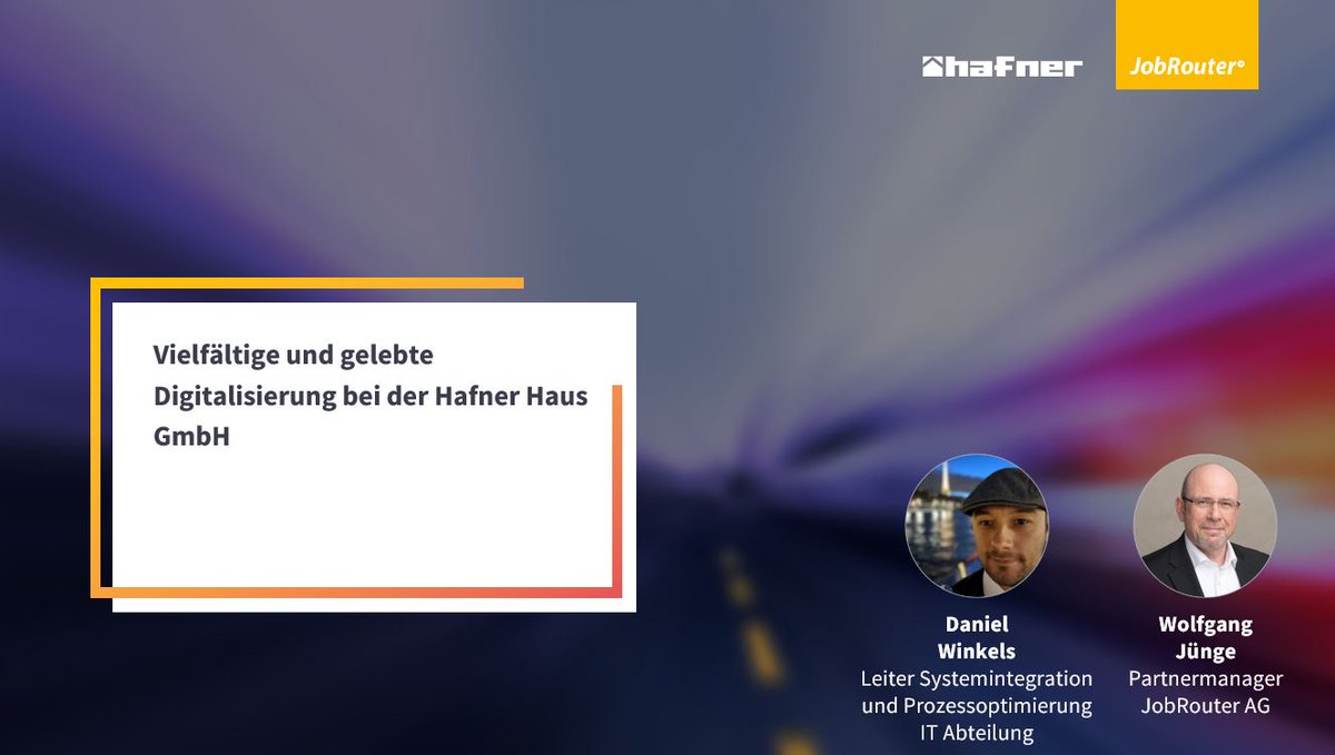 jobrouter's tweet photo. 👏 Applaus an unseren lieben Kunden die Hafner Haus GmbH! Vielen Dank an Herrn Daniel Winkels, Leiter Systemintegration und Prozessmanagement, für den tollen Vortrag und die spannenden Einblicke bei der #JobRouter #Digitalkonferenz 2020!

#goDigital #Digitalisierung #jrdk2020 https://t.co/JGzhOgJMIt