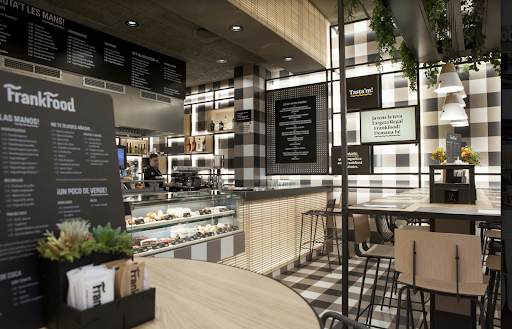 Los estampados “vichy” son nuestra manera de entender un FastFood completamente diferente, más familiar y acogedor. ¡Olvídate del Frankfurt tradicional!

FrankFood, Espai Gironès, Cataluña, España. 2016. 
Diseño e interiorismo

#Futur2 #Futur2Estudio #Bar #Restaurant