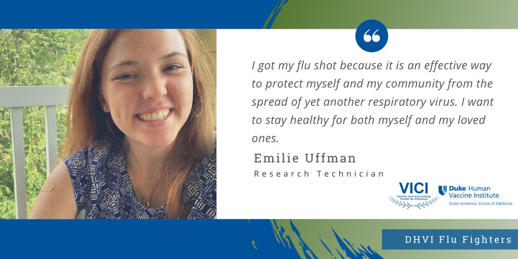 There's still time to get your flu shot! Research Technician Emilie Uffman got hers to help prevent the spread of another respiratory virus in our community. Be a flu fighter and get your flu shot!