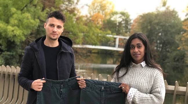 20minutesEco's tweet photo. Strasbourg : Des jeunes entrepreneurs lancent un « jean 80 % alsacien, 100 % français » https://t.co/nXqJNe54rt via @20minutesEco https://t.co/kuJ19CFgHF