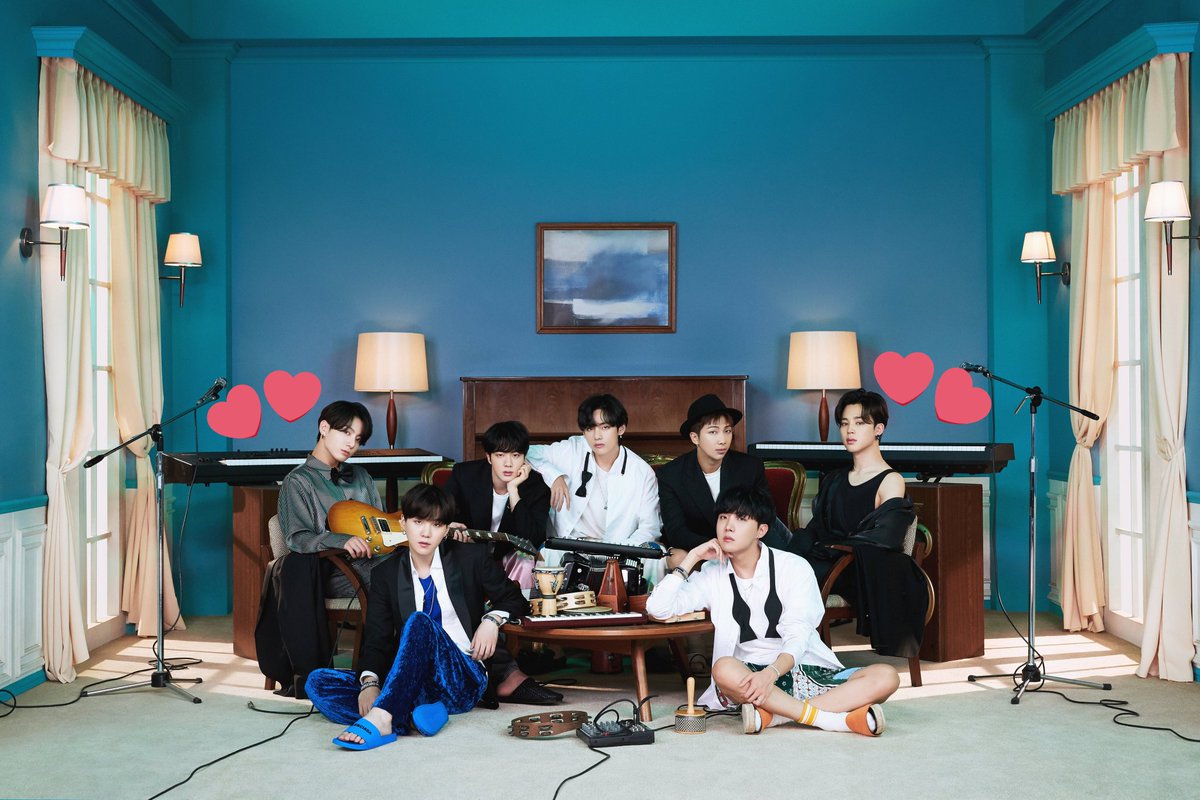 Map of the Soul era together. Some small hints that connect each era together.- the piano is literally everywhere, even if it's an electric piano, we have already seen it in the first concept photo.