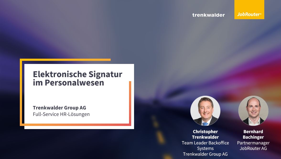 jobrouter's tweet photo. 👏 Applaus an unseren lieben Kunden die @TrenkwalderAT! Vielen Dank an Herrn Christopher Trenkwalder, Teammanager Backoffice Systems &amp; Digitalization, für den spannenden und informativen Vortrag bei der #JobRouter®-#Digitalkonferenz 2020!

#goDigital #Digitalisierung #jrdk2020 https://t.co/ryAkzp3yVZ