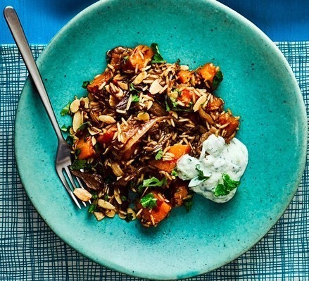 SafirNutrition's tweet photo. Butternut biryani with cucumber raita

A healthy veggie curry using dried mushrooms, spices and butternut squash. It contains three of your 5-a-day along with calcium, iron and fibre from @bbcgoodfood 

Find out more about the food you cook and eat. Book… https://t.co/bHZwnHdMca https://t.co/eHD6K6Jz7R
