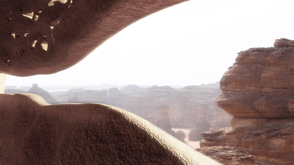 WACommunity's tweet photo. Jean Nouvel @ateliersjnouvel designs resort hidden within the rock dwellings in Saudi Arabia’s AlUla desert: https://t.co/M7qTrMn4gS #saudiarabia #architecture https://t.co/TJsf5lQcTj