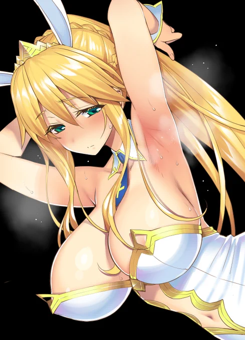 腋はどんなにエッチに描いても怒られないのでもっとエッチな腋が描けるようにがんばりたひ。 
