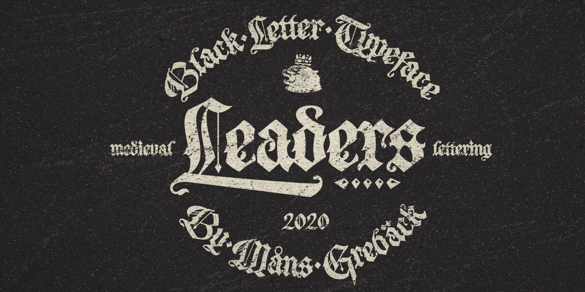 fontriver's tweet photo. Leaders font by Måns Grebäck
https://t.co/xmjfqfUuCr

#fonts #typography #gothic #design #webdesign #medieval #ttf #font #lettering #blacklettering #type #typeface #blackletter #pirate #tattoo https://t.co/40II3qKv1Y