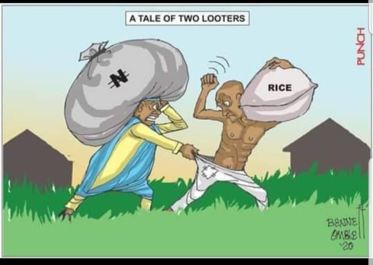 AboladeBobby's tweet photo. A tale of two looters...
#EndSARS #EndBadGovernmentinNIGERIA #leadership #EndLooting https://t.co/5HMoftOazp