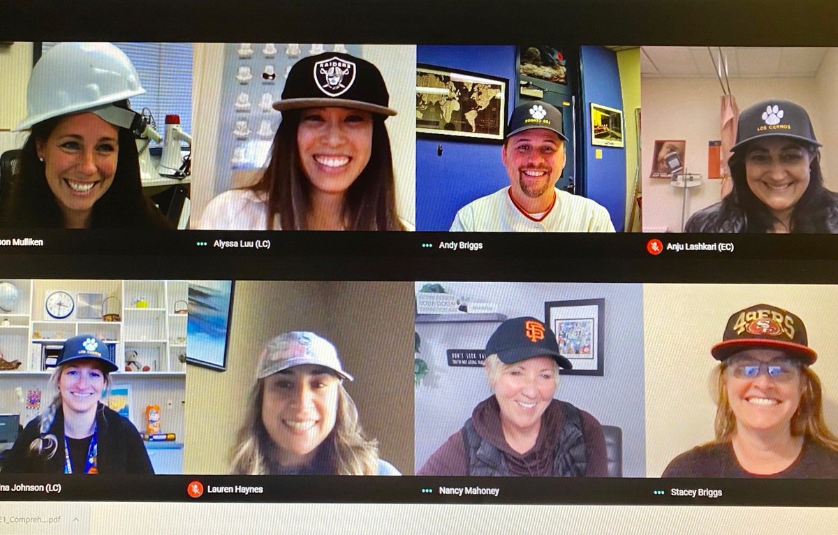 No big deal, just the admin team in their Red Ribbon Week spirit gear! #LCMS #SRVUSD #RedRibbonWeek2020