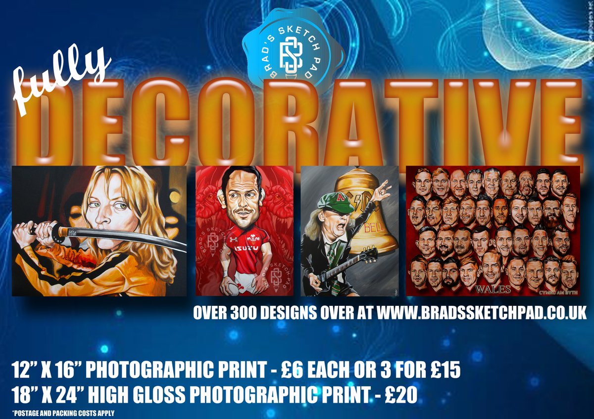 richbradbeer's tweet photo. So with my commission orderbook closed for 2020...this is me (still loads to offer to find a gift). Retweets would be very much appreciated https://t.co/3H09gPwSPN