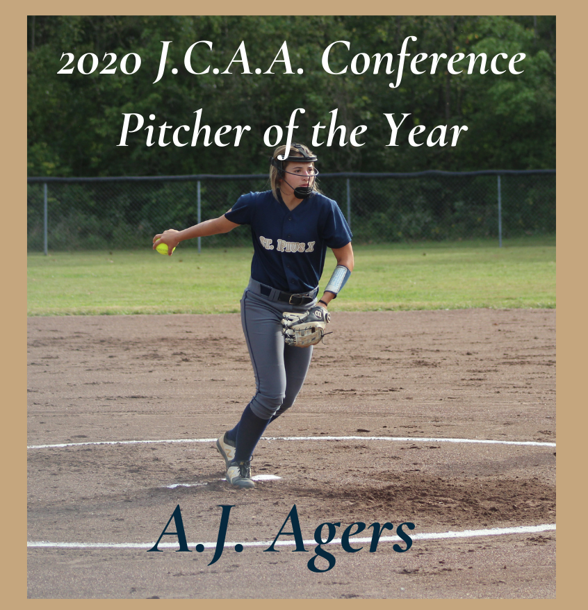 Congratulations to senior A.J. Agers on being named as the JCAA "Pitcher of the Year"!
