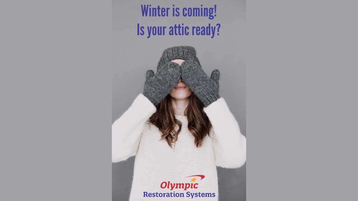 Just because it is cold outside does not mean it should be cold inside! Put a blanket on your home with our attic services. Our attic insulation will make your home warmer in the winter, and cooler in the summer. 
Visit us at olympicrestoration.com for more information.