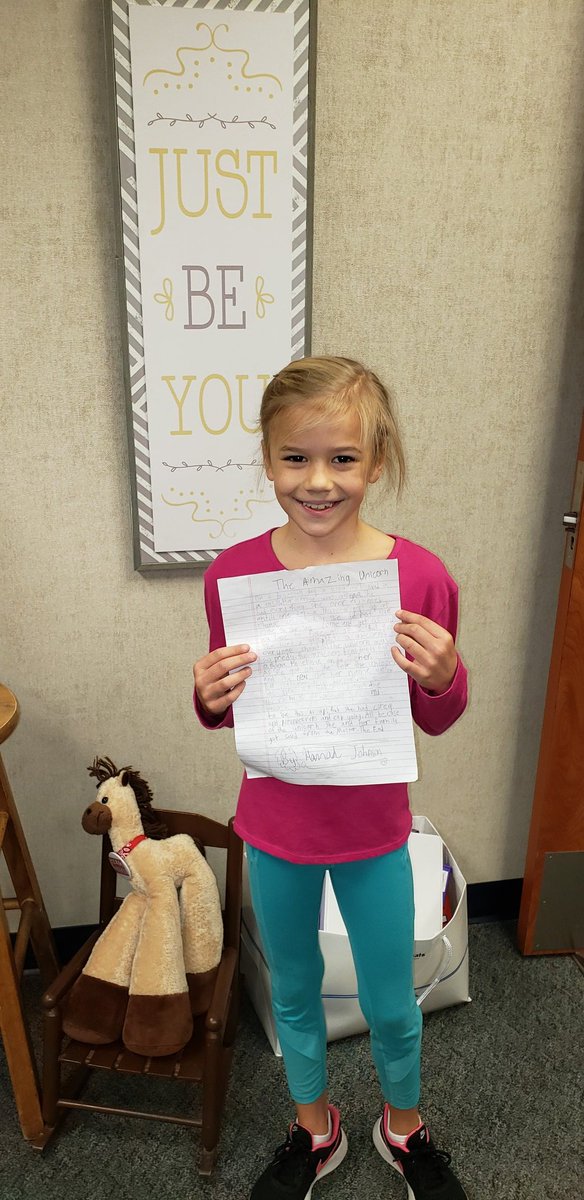 This Colt included our Character Trait of the month - Perseverance, in her story! #MISDLivesKind #MinshewStrong