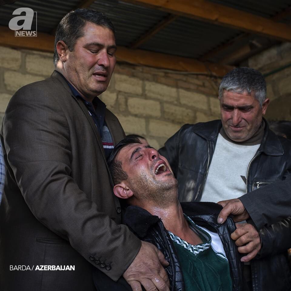 SabuhaXalis's tweet photo. Relatives of 7-year-old Aysu Iskenderova, who lost her life in the alleged Armenian missile attack, mourn over Iskenderova's in Karayusuflu village of Barda city, Azerbaijan on October 27, 2020. .
#barda #berde #AysuIskenderova https://t.co/WIsgowEDz2