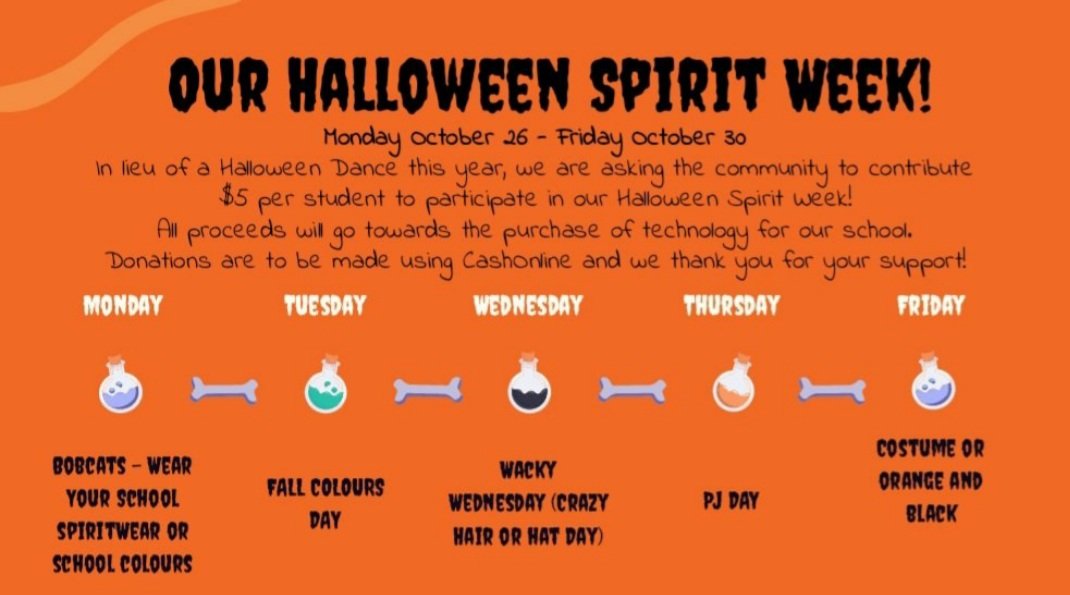 Hey Bobcats!! Sleep in a couple extra minutes and come in your PJs tomorrow!!